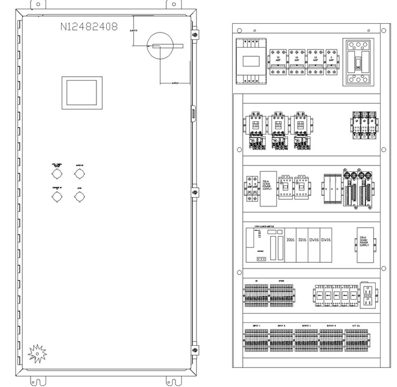 conveyor turntable assembly CAD diagram